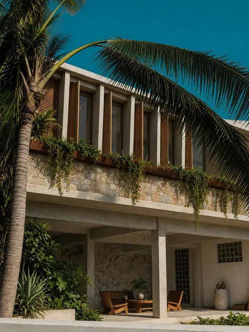 Casa Acapulco: exterior de la residencia original, imagen de archivo