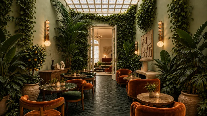 Ace Hotel: CDMX, conservatory courtyard dining