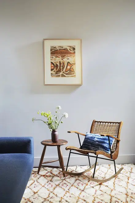 Grove Street Residences: Rocking Chair + Side Table