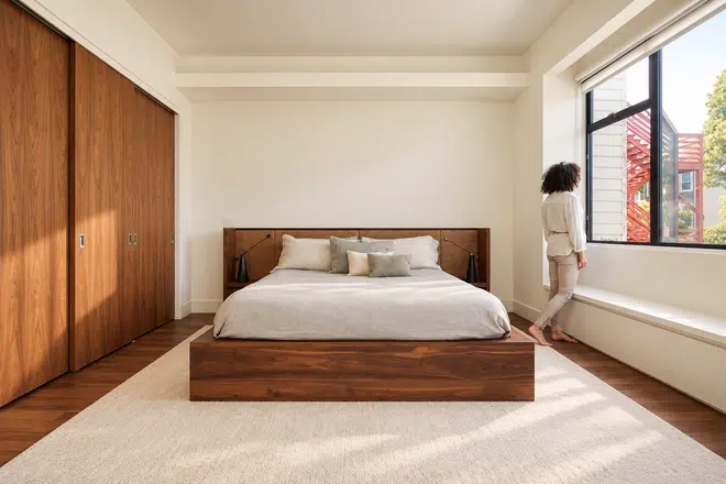 Grove Street Residences: Walnut Bedroom in Soft Daylight 2